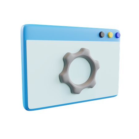 Free Gerenciamento do navegador  3D Icon