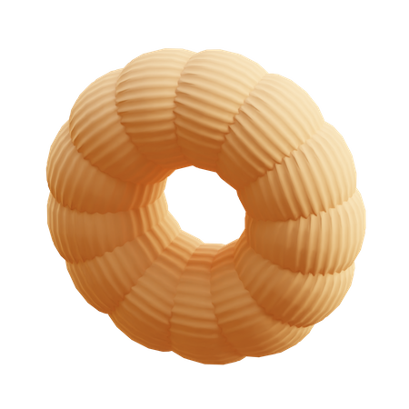 Free Gerippte Donuts  3D Icon