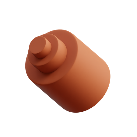 Free Gestapelter Zylinderstecker  3D Icon