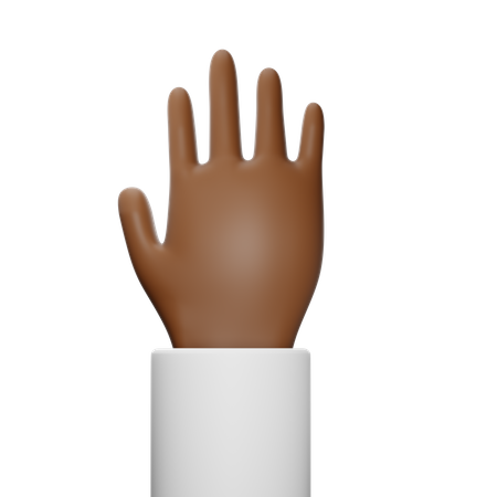 Free Geste de la main à quatre doigts  3D Icon