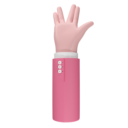 Free Geste de la main de la paume  3D Icon