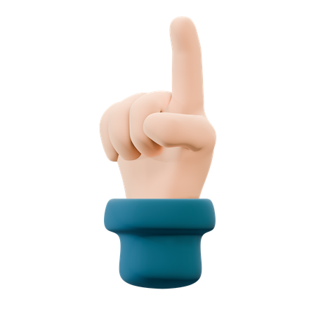 Free Geste de la main pointant du doigt  3D Icon