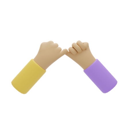 Free Geste de promesse du petit doigt  3D Icon