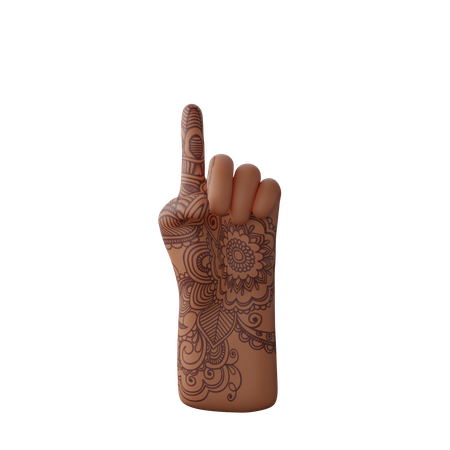 Free Geste du doigt vers le haut  3D Icon