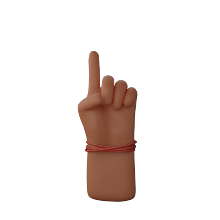 Free Geste du doigt vers le haut  3D Icon
