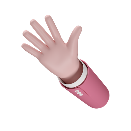 Free Hola gesto con la mano  3D Icon