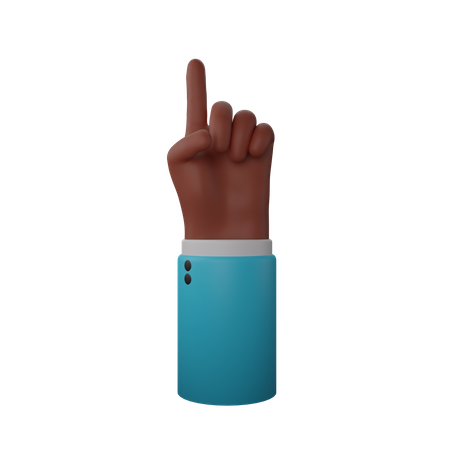 Free Gesto de dedo para cima  3D Icon
