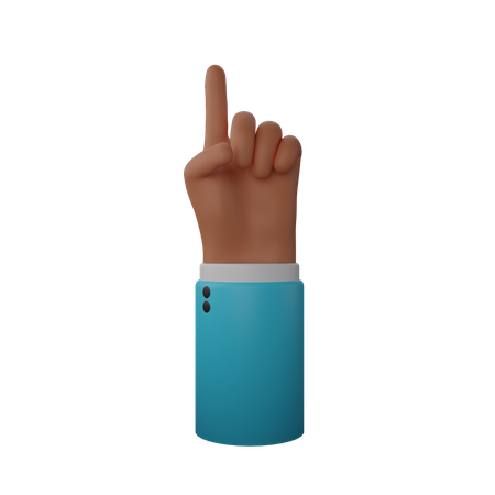 Free Gesto de dedo para cima  3D Icon