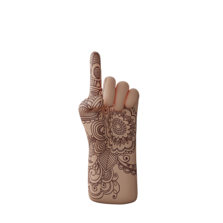 Free Gesto de dedo para cima  3D Icon