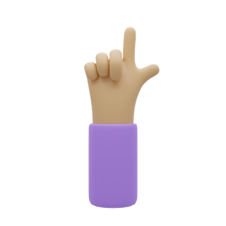Free Gesto de mão apontando  3D Icon
