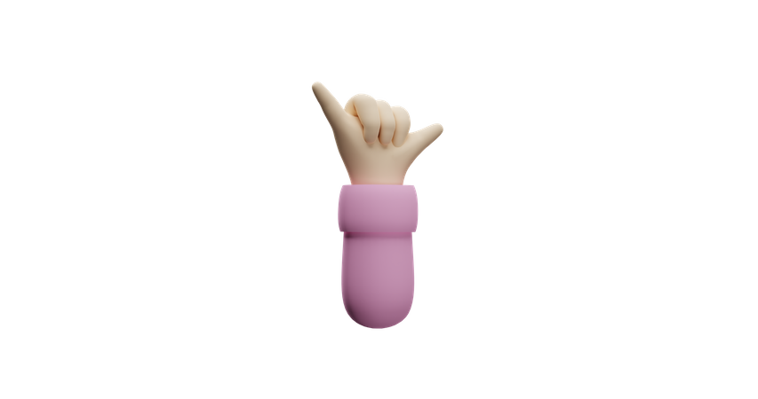 Free Gesto de mão de gangue  3D Icon