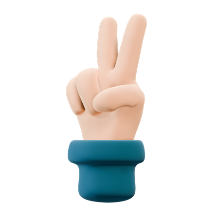 Free Gesto de vitória  3D Icon