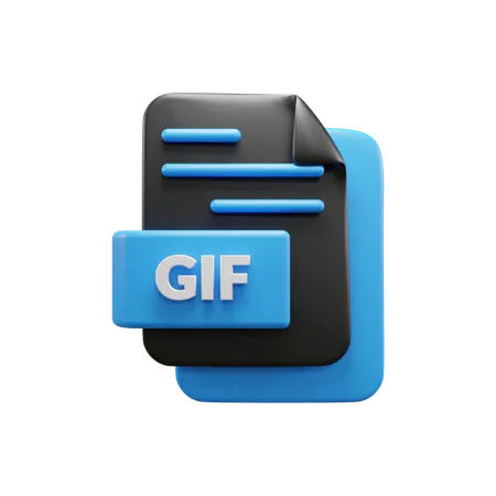 Free Gif File  3D Icon
