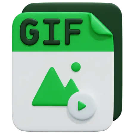 Free Gif File  3D Icon