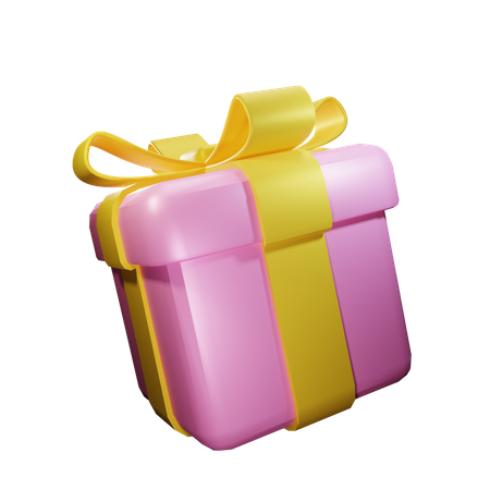 Free Gift Box  3D Icon