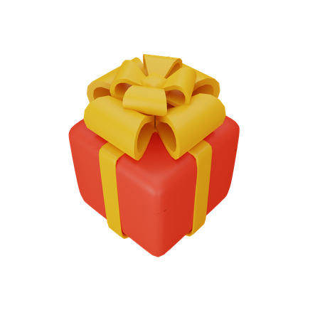 Free Gift box  3D Icon