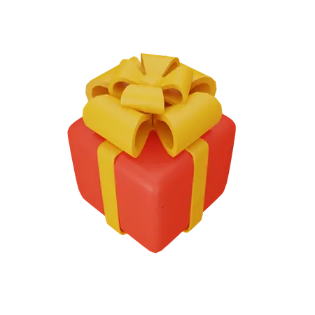 Free Gift box 3D Illustration