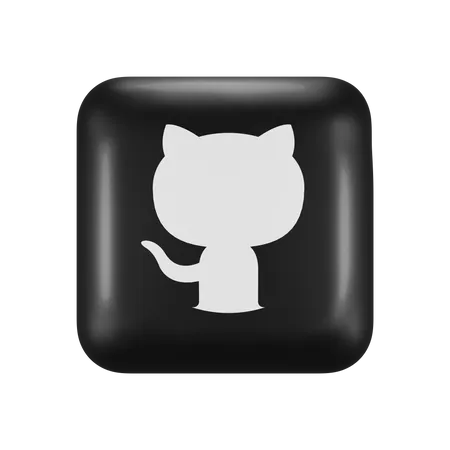 Free GitHub  3D Logo