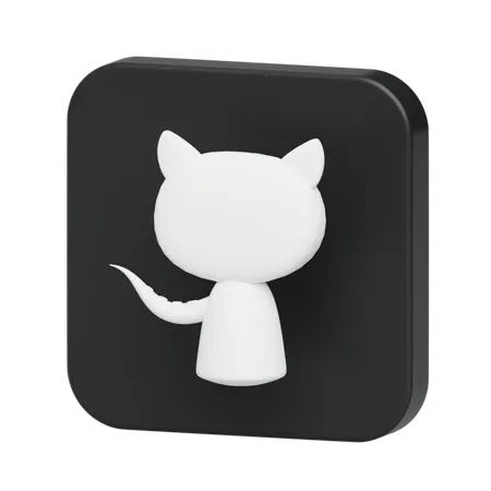 Free Github Logo  3D Illustration