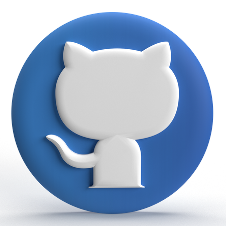 Free Githup Logo  3D Icon