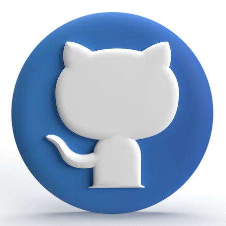 Free Githup Logo  3D Icon