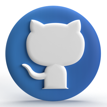 Free Githup Logo  3D Icon