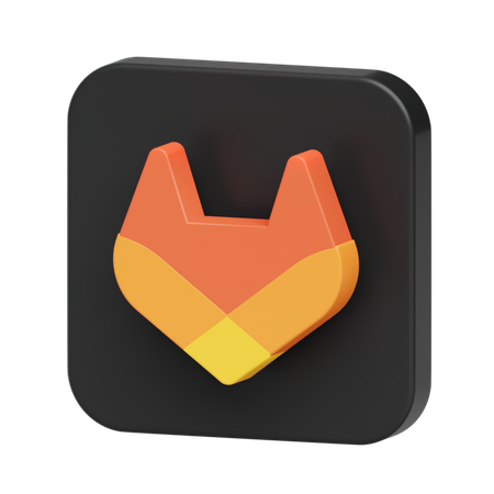 Free Gitlab Logo  3D Illustration