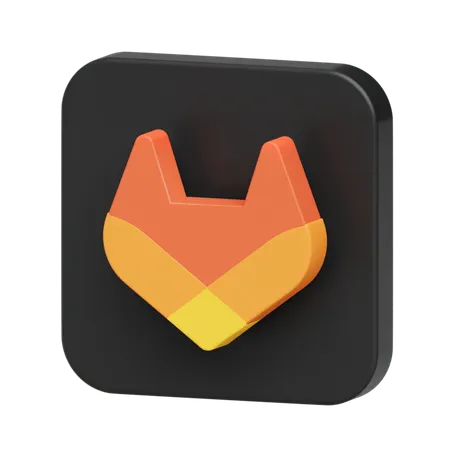 Free Gitlab Logo  3D Illustration