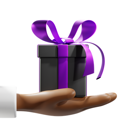 Free Give Gift Box  3D Icon