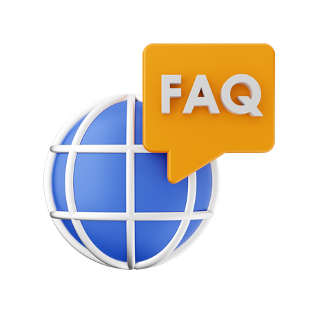Free Perguntas frequentes sobre o globo  3D Icon