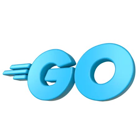 Free Go Language Logo 3D Icon