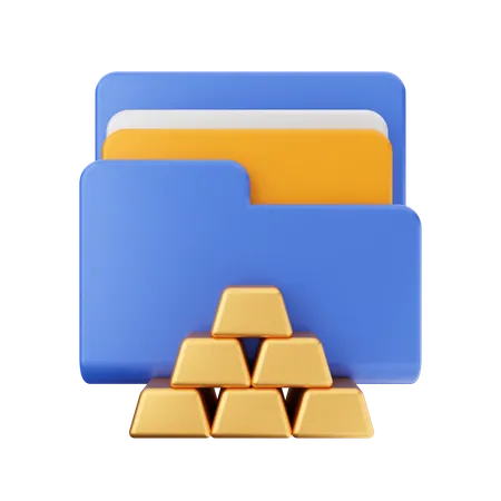 Free Gold Bar File  3D Icon