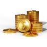gold dollar coin graphics