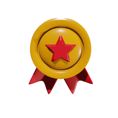Free Gold Medal  3D Icon