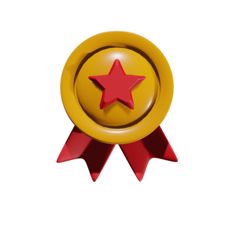Free Gold Medal  3D Icon