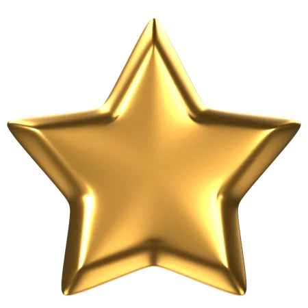 Free Gold Star  3D Icon