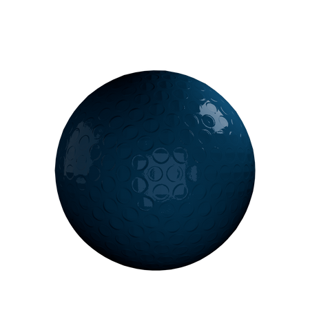 Free Golf Ball  3D Icon