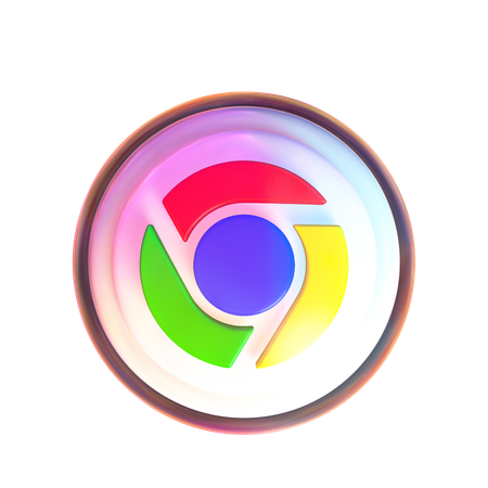 Free 구글 크롬  3D Icon