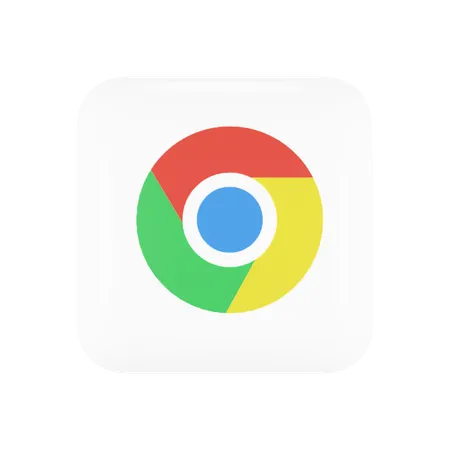 Free Google Chrome  3D Logo