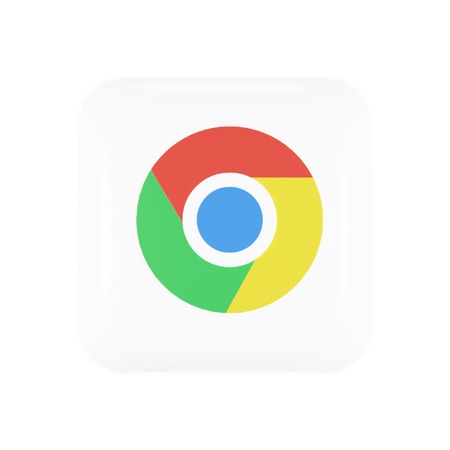 Free Google Chrome  3D Logo