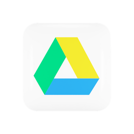 Free Google Drive  3D Logo