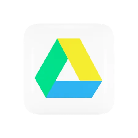 Free Google Drive  3D Logo