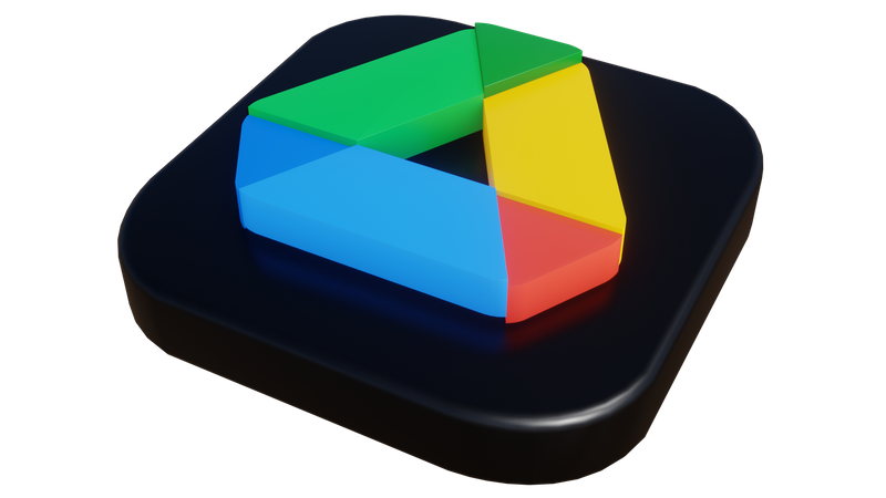 Free Google Drive  3D Icon