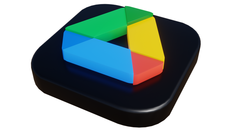 Free Google Drive  3D Icon