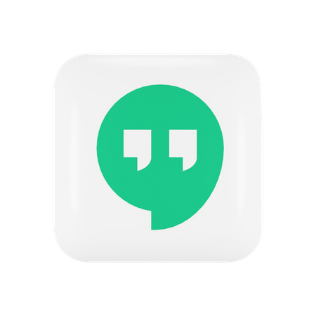 Free Google Hangouts  3D Logo