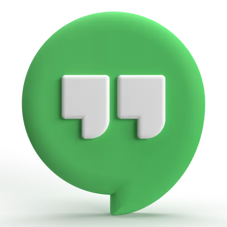 Free Google Hangouts  3D Icon