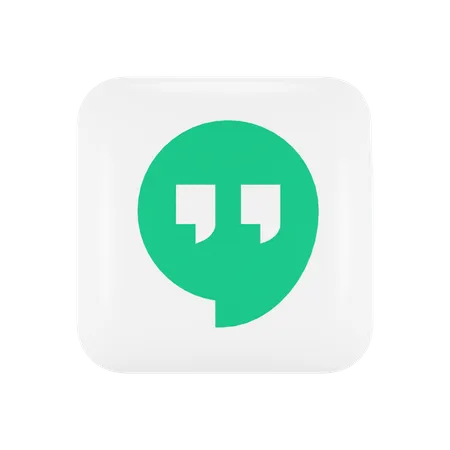 Free Google Hangouts  3D Logo