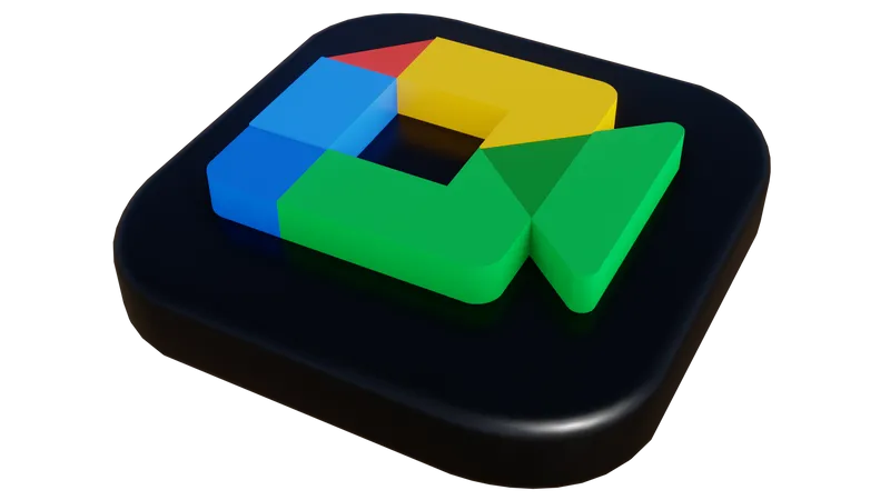 Free Google Meet  3D Icon