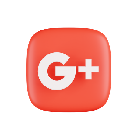 Free 구글 플러스  3D Icon
