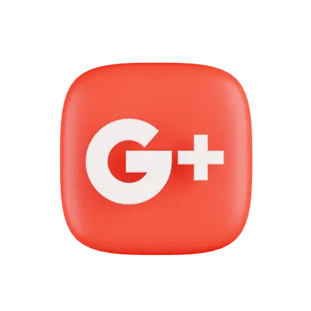 Free 구글 플러스  3D Icon